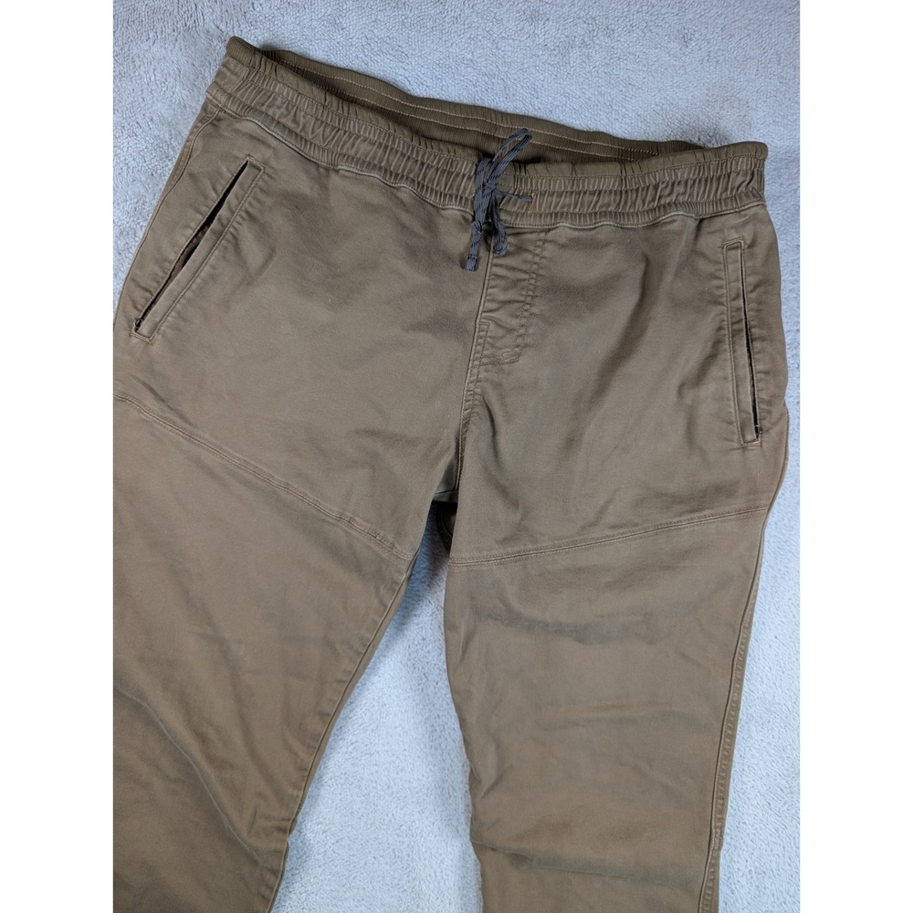 Kuhl Revolt Pant Mens XL Long Brown Elastic Waist Stretch Tapered Hiking Pants